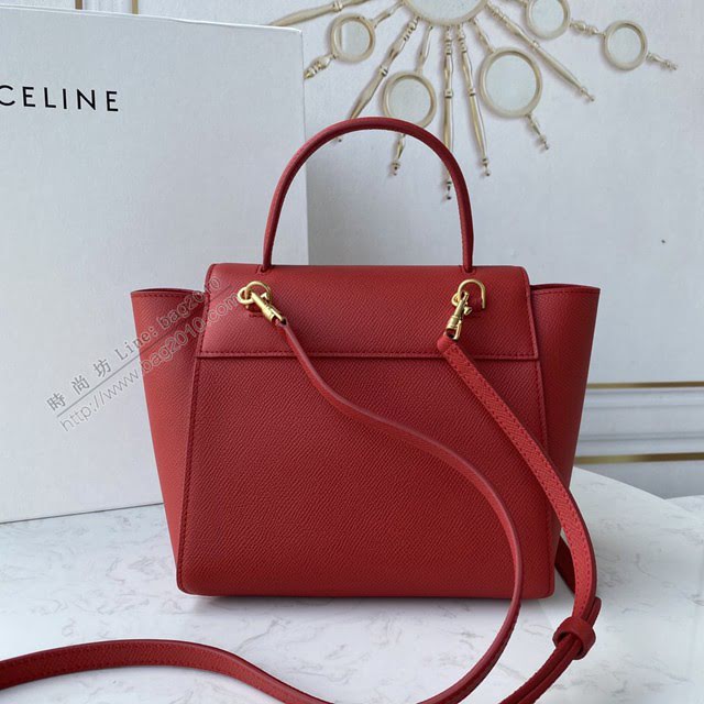 Celine女包 賽琳經典款中號女包 Celine belt bag 掌紋牛皮鯰魚包 189153  slyd2190